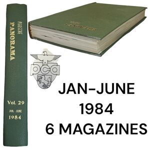 Porsche Panoramic Hardcover Bounded Magazines Vintage 1984 JAN-JUNE PCA